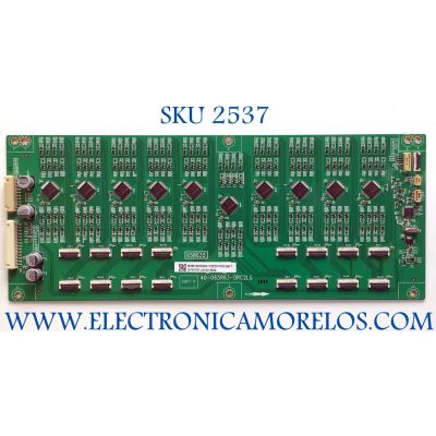 LED DRIVER PARA TV TCL NUMERO DE PARTE 08-D65C120-DR200AA / 40-065R63-DRC2LG / V8-T615T01-LC8V001(95AB) / DISPLAY ST6451D03-9 / MODELO 65R646
